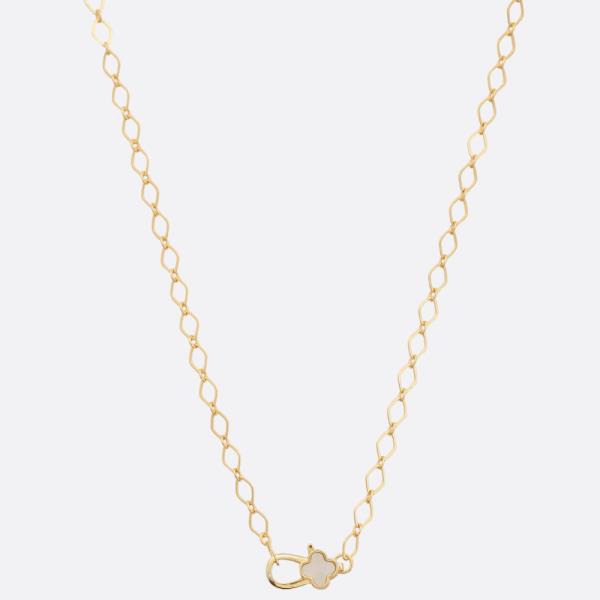 SODAJO CLOVER GOLD DIPPED NECKLACE