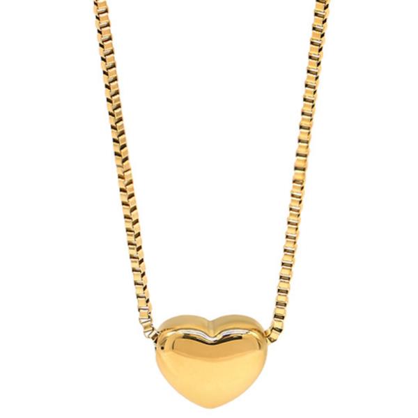 SECRET BOX HEART METAL NECKLACE