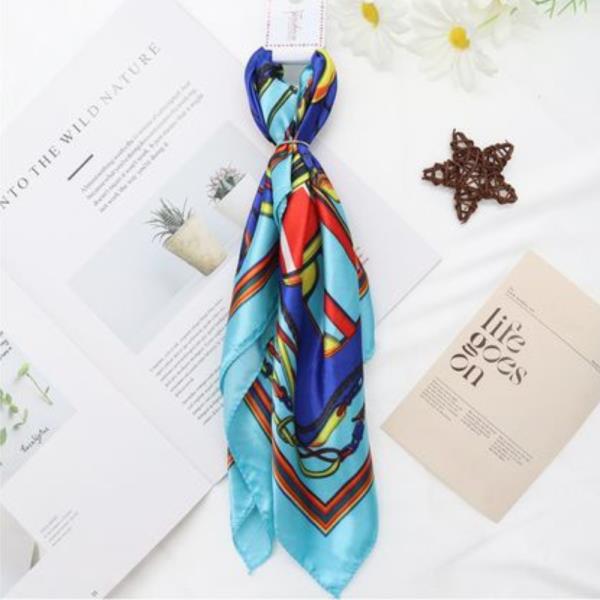 (ONLINE ONLY) SATIN SQUARE NECK SCARF (12 UNITS)