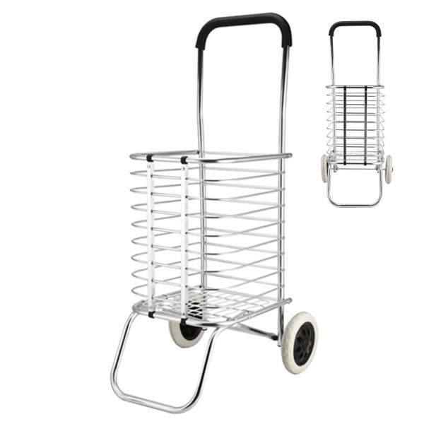 METAL ALUMINUM FOLDABLE TROLLEY CART