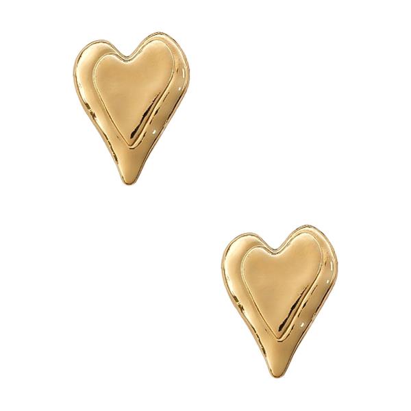 HEART METAL EARRING