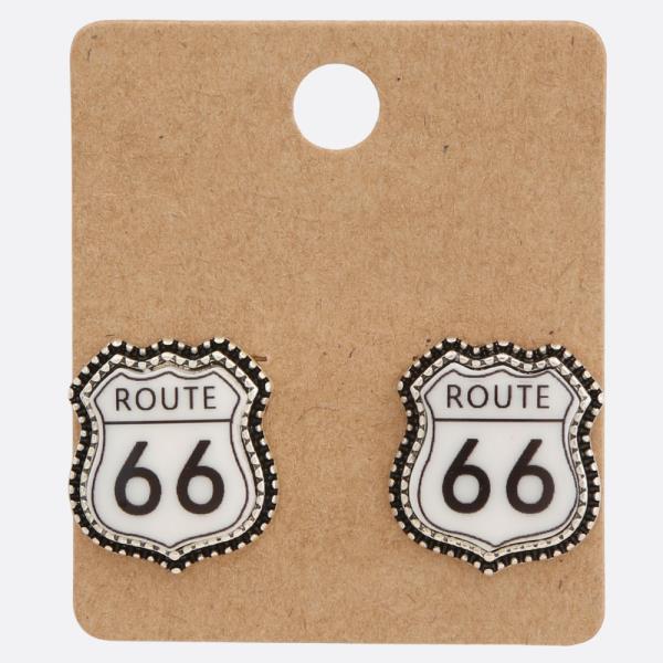 ROUTE 66 STUD EARRING