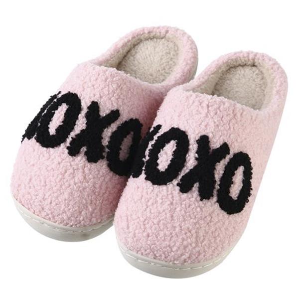 (ONLINE ONLY) VALENTINES XOXO KISSES & HUGS SLIPPER 6 PAIR PACK