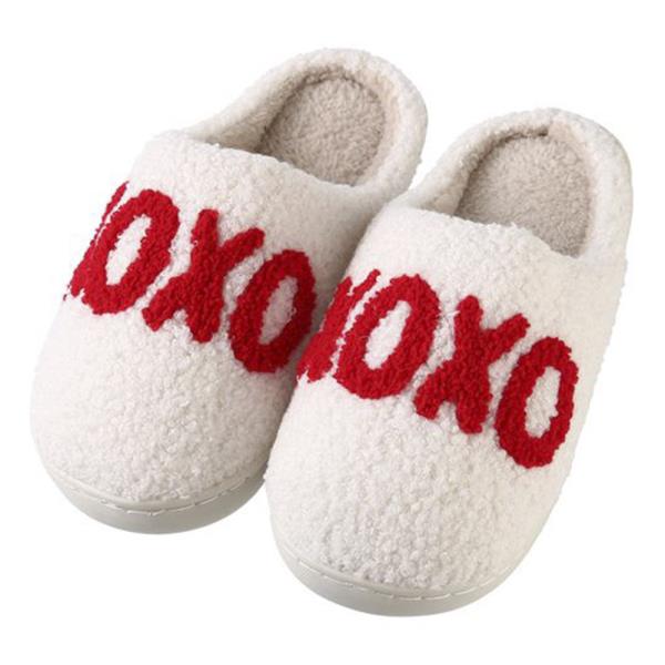 VALENTINES XOXO KISSES & HUGS SLIPPER 6 PAIR PACK