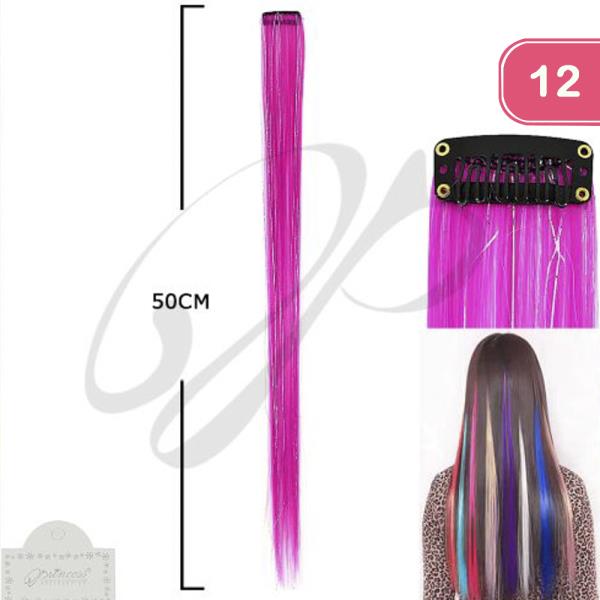 PINK FAUX HAIR PIN (12 UNITS)