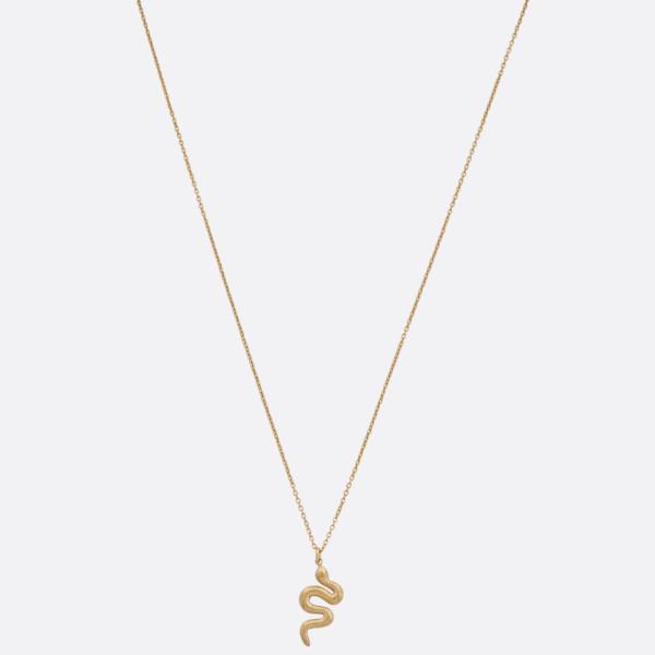 SODAJO SNAKE CHARM STAINLESS STEEL NECKLACE