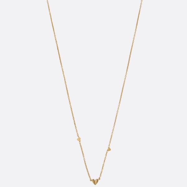 SODAJO DAINTY HEART LINK STAINLESS STEEL  NECKLACE