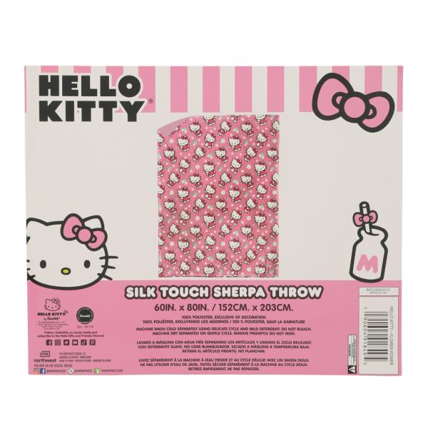 HELLO KITTY SHERPA THROW BLANKET