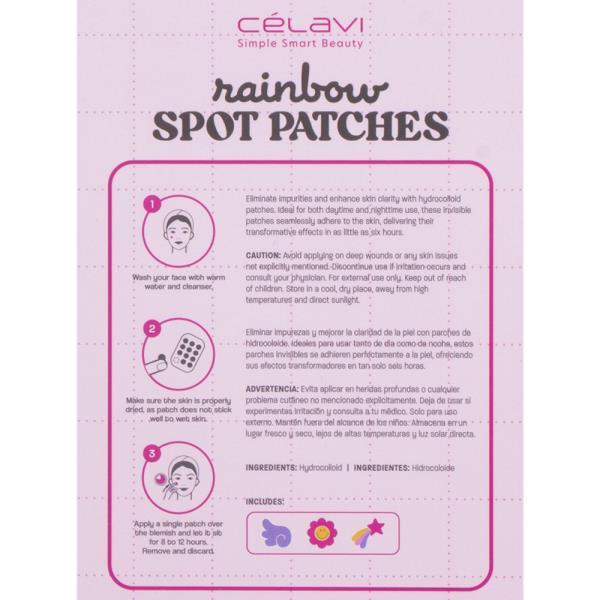 CELAVI RAINBOW HYDROCOLLOID SPOT PATCHES