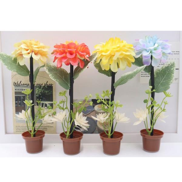 ASSORTED FLOWER DECO PEN (12 UNITS)