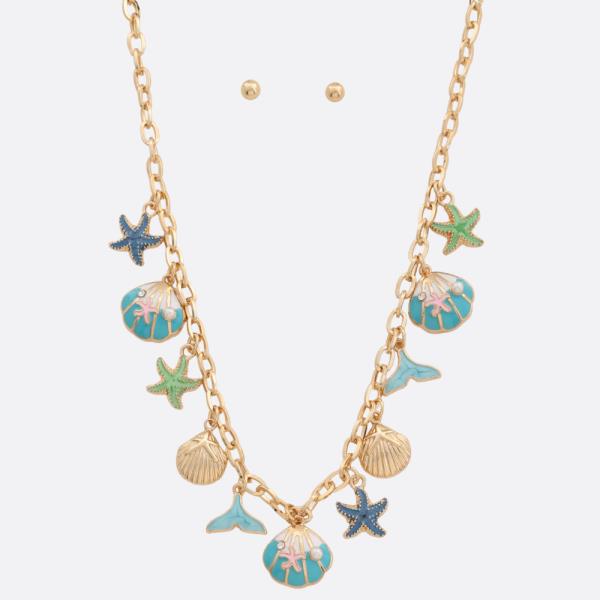 SEA LIFE CHARM NECKLACE