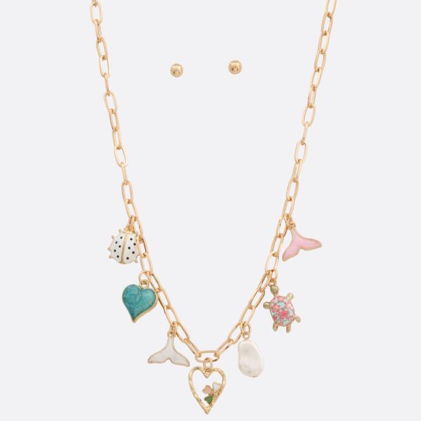 MULTI CHARM NECKLACE