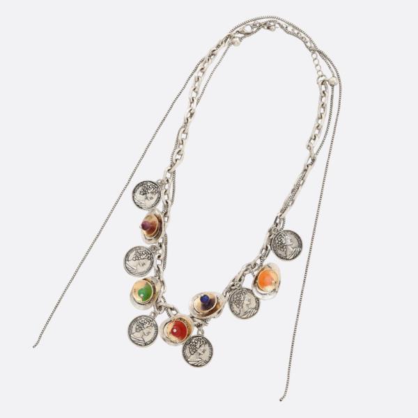 COIN LINK METAL NECKLACE