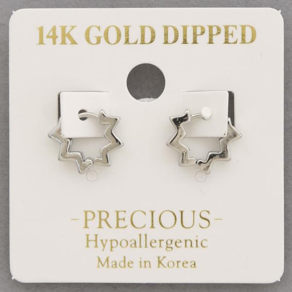 14K GOLD DIPPED METAL EARRING