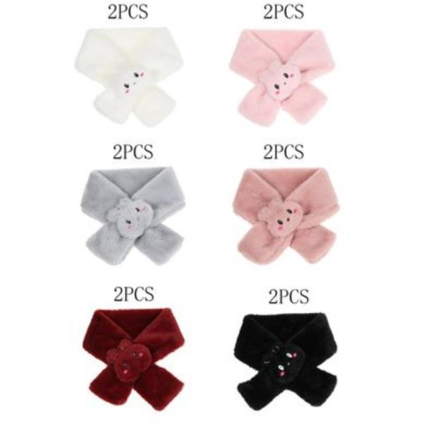 (ONLINE ONLY) CUTE BUNNY KIDS STOLE NECK SCARF (12 UNITS)