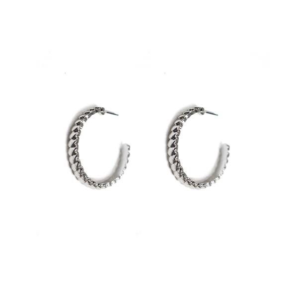 METAL HOOP EARRING