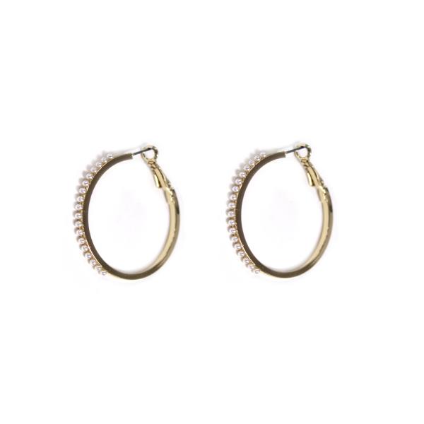 PEARL HOOP EARRING