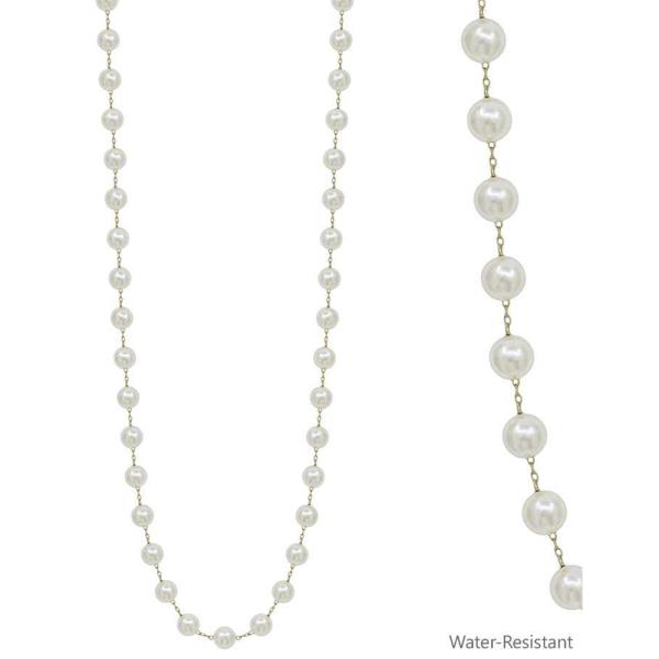 10MM PEARL WITH CHAIN LONG NECKLACE