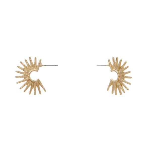 STARBURST METAL POST EARRING