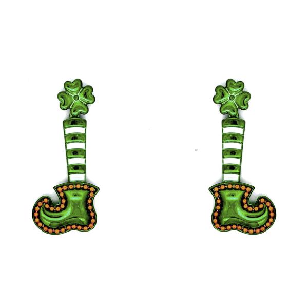 SAINT PATRICK`S DAY SHOES DANGLE EARRING