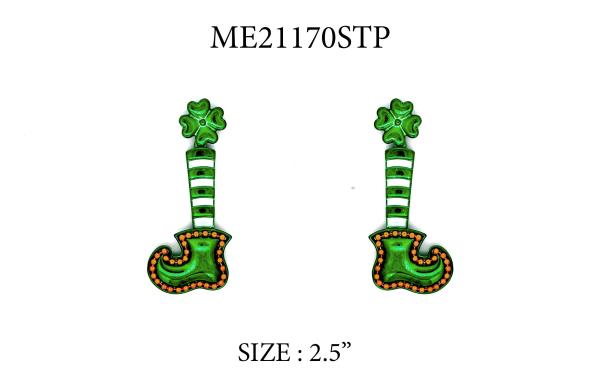 SAINT PATRICK`S DAY SHOES DANGLE EARRING