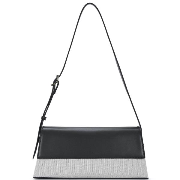 PLAIN TWO TONED SHOULDER BAG
