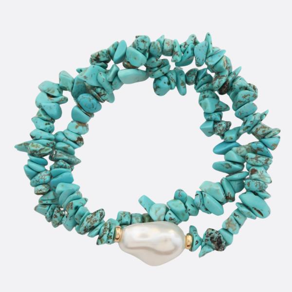 SEMI PRECIOUS STONE BEADED BRACELET