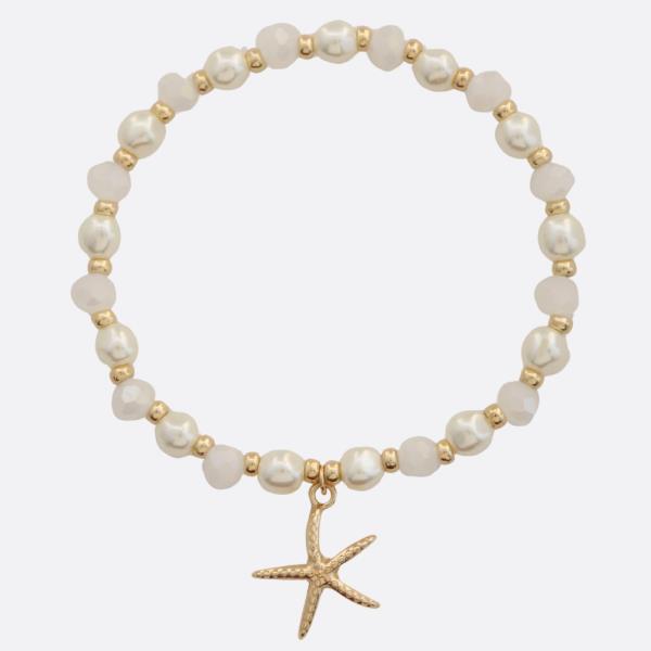 STARFISH CHARM BEADED BRACELET