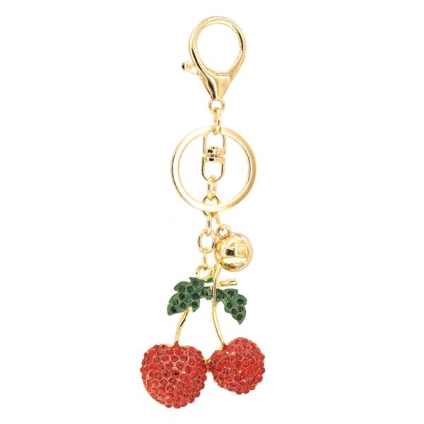 CHERRY KEYRING KEYCHAIN