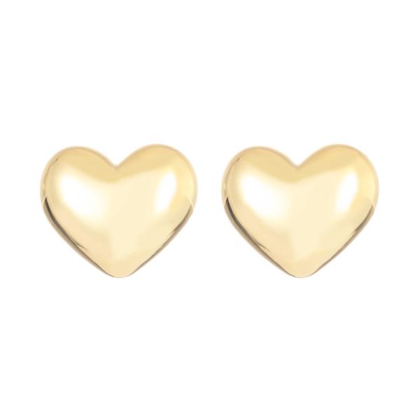 BUBBLE HEART POST EARRING