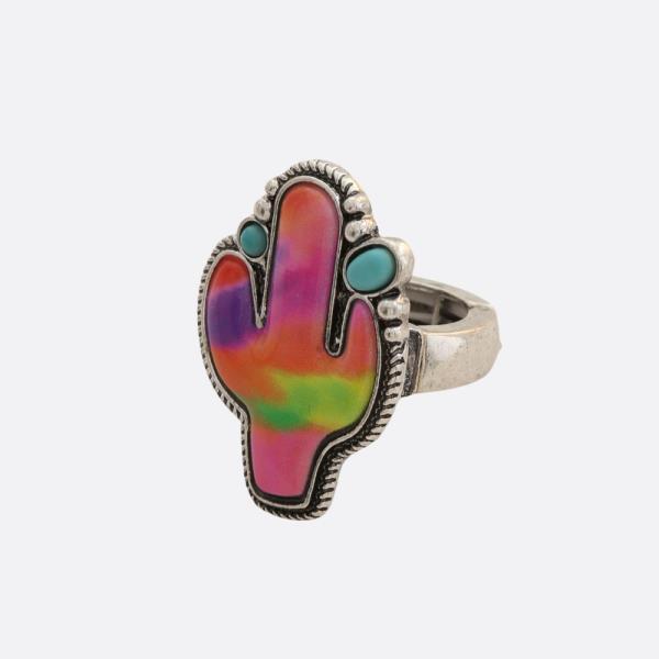 WESTERN STYLE CACTUS STRETCH RING