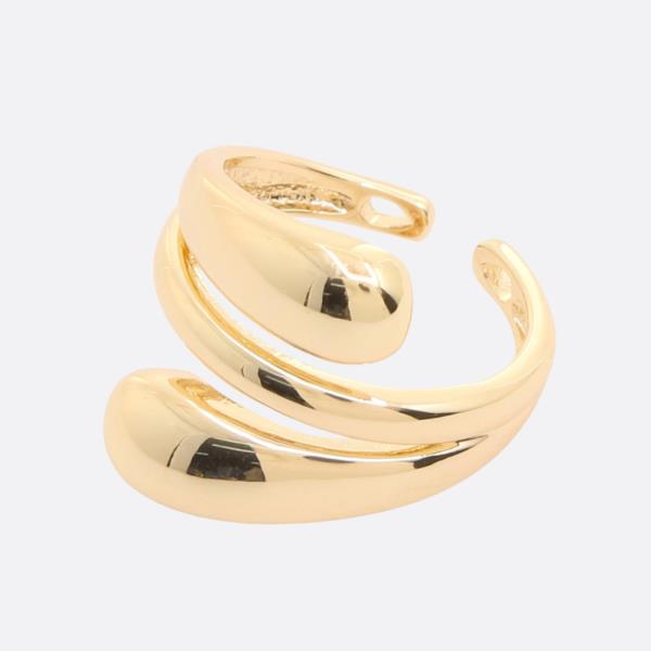 SODAJO METAL GOLD DIPPED ADJUSTABLE RING