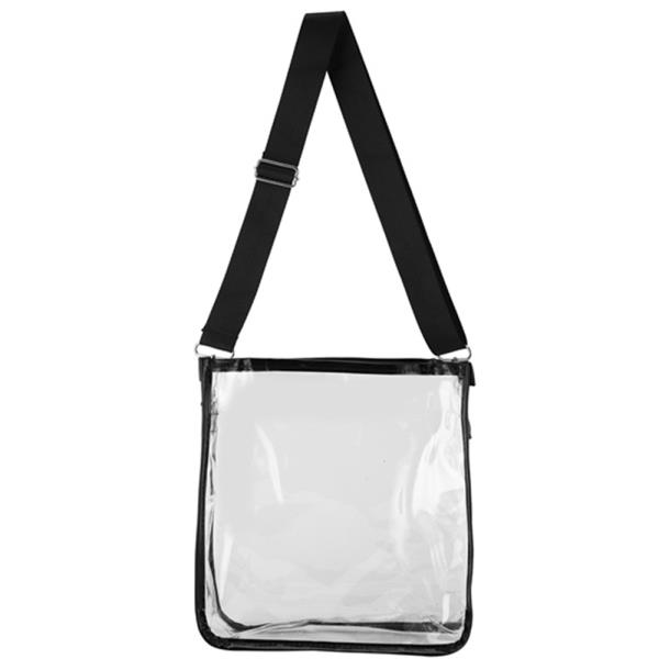 (ONLINE ONLY) CLEAR RECTANGLE ADJUSTABLE CROSSBODY BAG