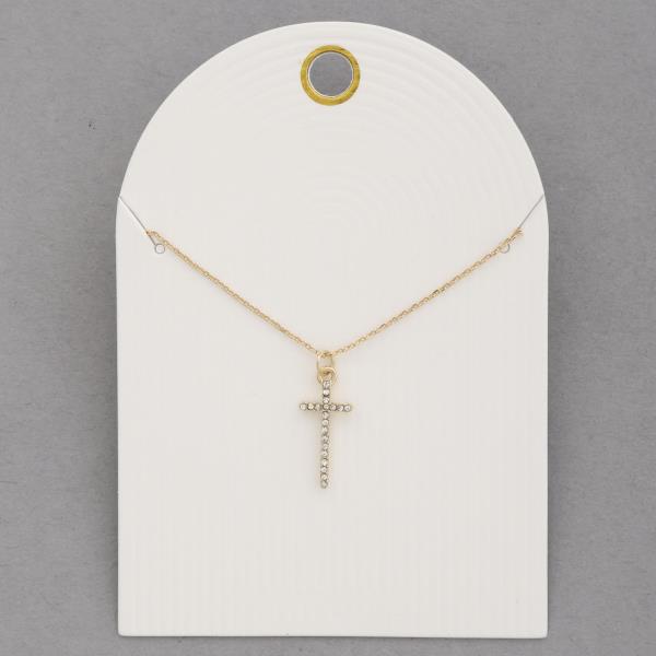 CROSS CHARM NECKLACE