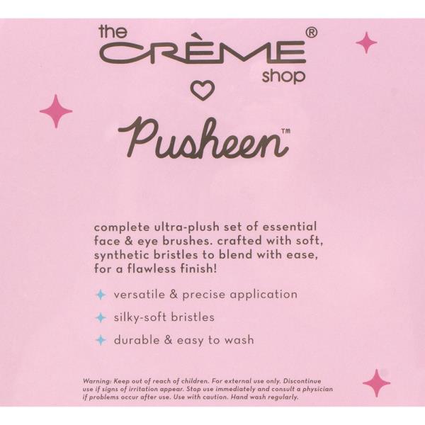 THE CREME SHOP PUSHEEN PRETTY FINISH MAKEUP BRUSH SET