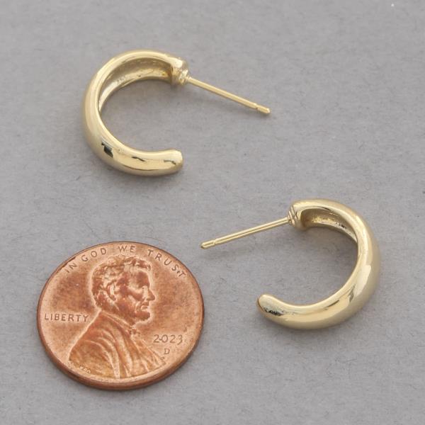 SODAJO OPEN CIRCLE GOLD DIPPED EARRING