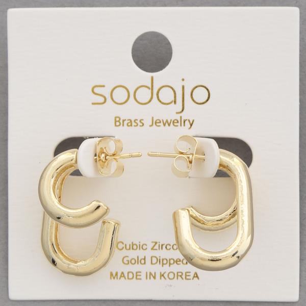 SODAJO GOLD DIPPED EARRING