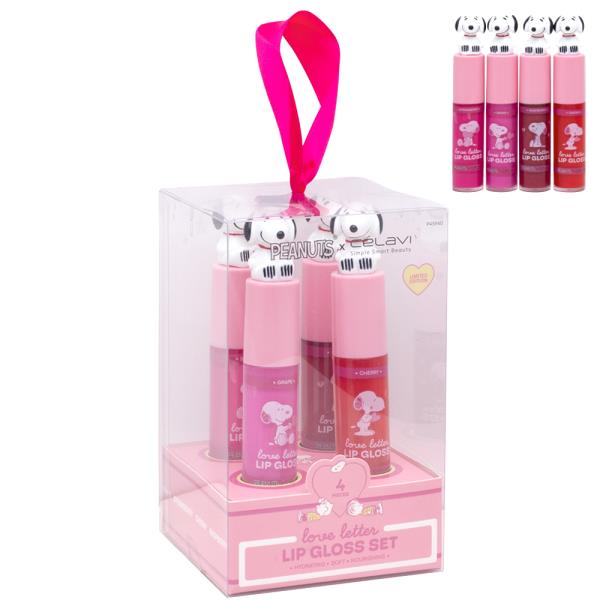 CELAVI X PEANUTS SNOOPY LOVE LETTER GIFT LIP GLOSS SET