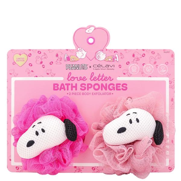 CELAVI X PEANUTS 2PC BATH SPONGE