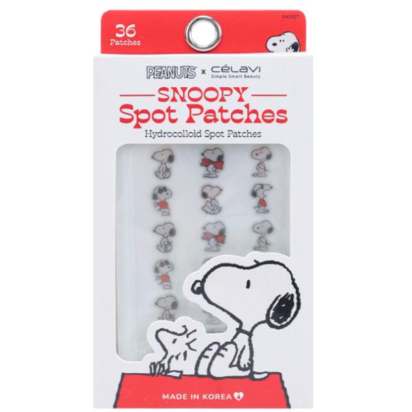 CELAVI X PEANUTS 36PC SNOOPY SPOT PATCHES