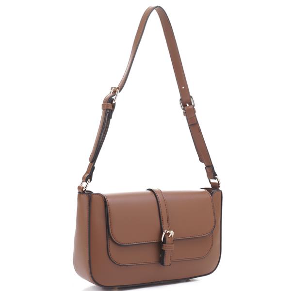 STYLISH BUCKLE DESIGN SHOULDER BAG