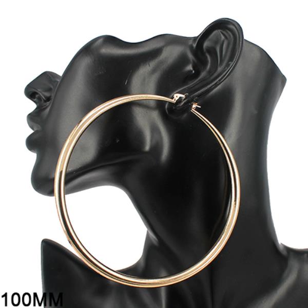 TUBE HOOP EARRING