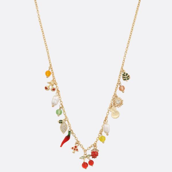 MULTI CHARM STATION NECKLACE