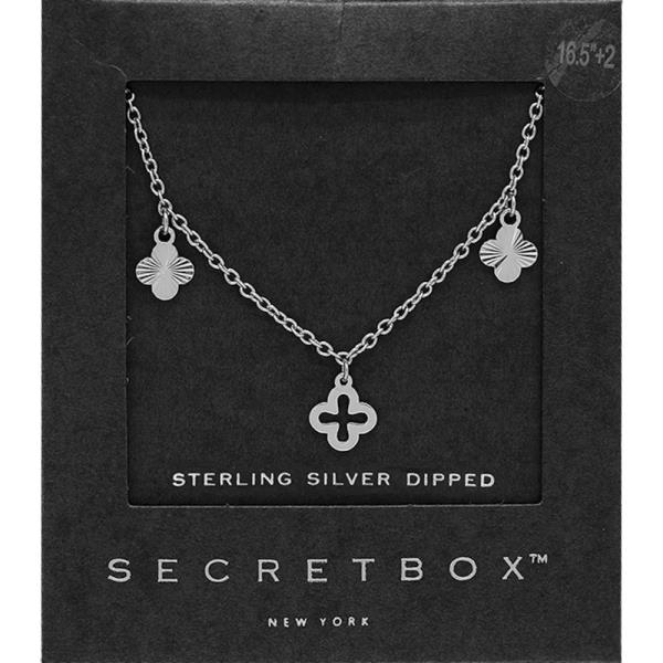 SECRET BOX GOLD DIPPED CLOVER NECKLACE