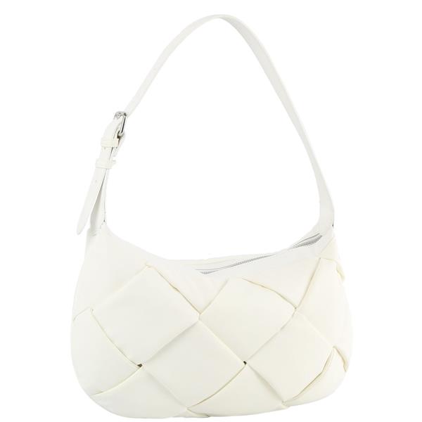 LARGE WOVEN PUFFY SHOULDER BAG