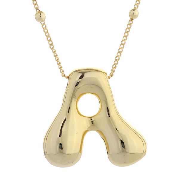 14K GOLD DIPPED BOLD INITIAL NECKLACE