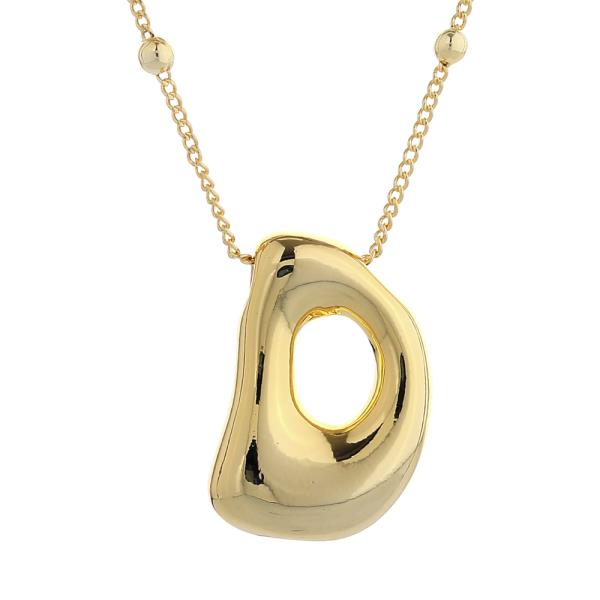 14K GOLD DIPPED BOLD INITIAL NECKLACE
