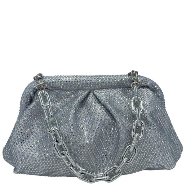 RHINESTONE CLUTCH BAG
