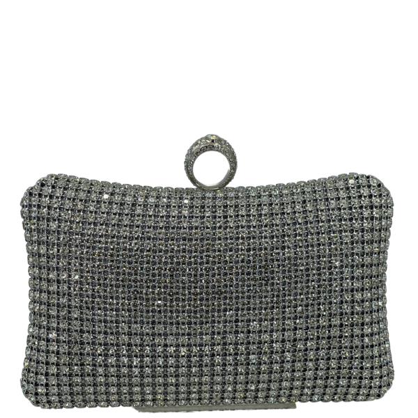 RHINESTONE EVENING CLUTCH BAG