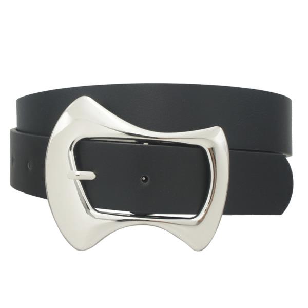 FLUID MODERN BOW CURVE BUCKLE BELT